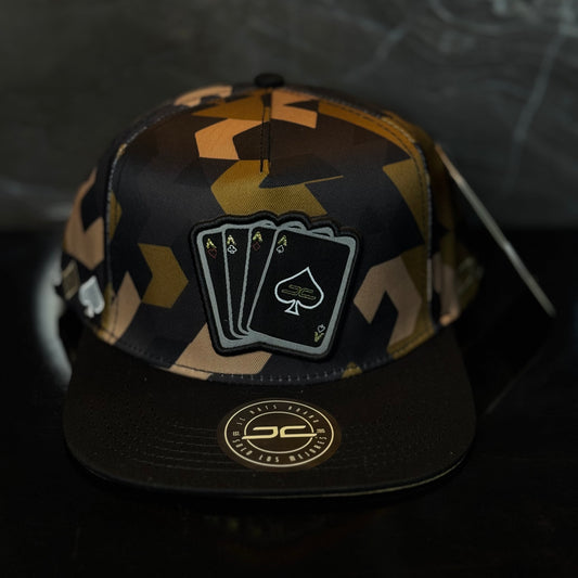 JC HATS - "POKER CAMO BROWN"