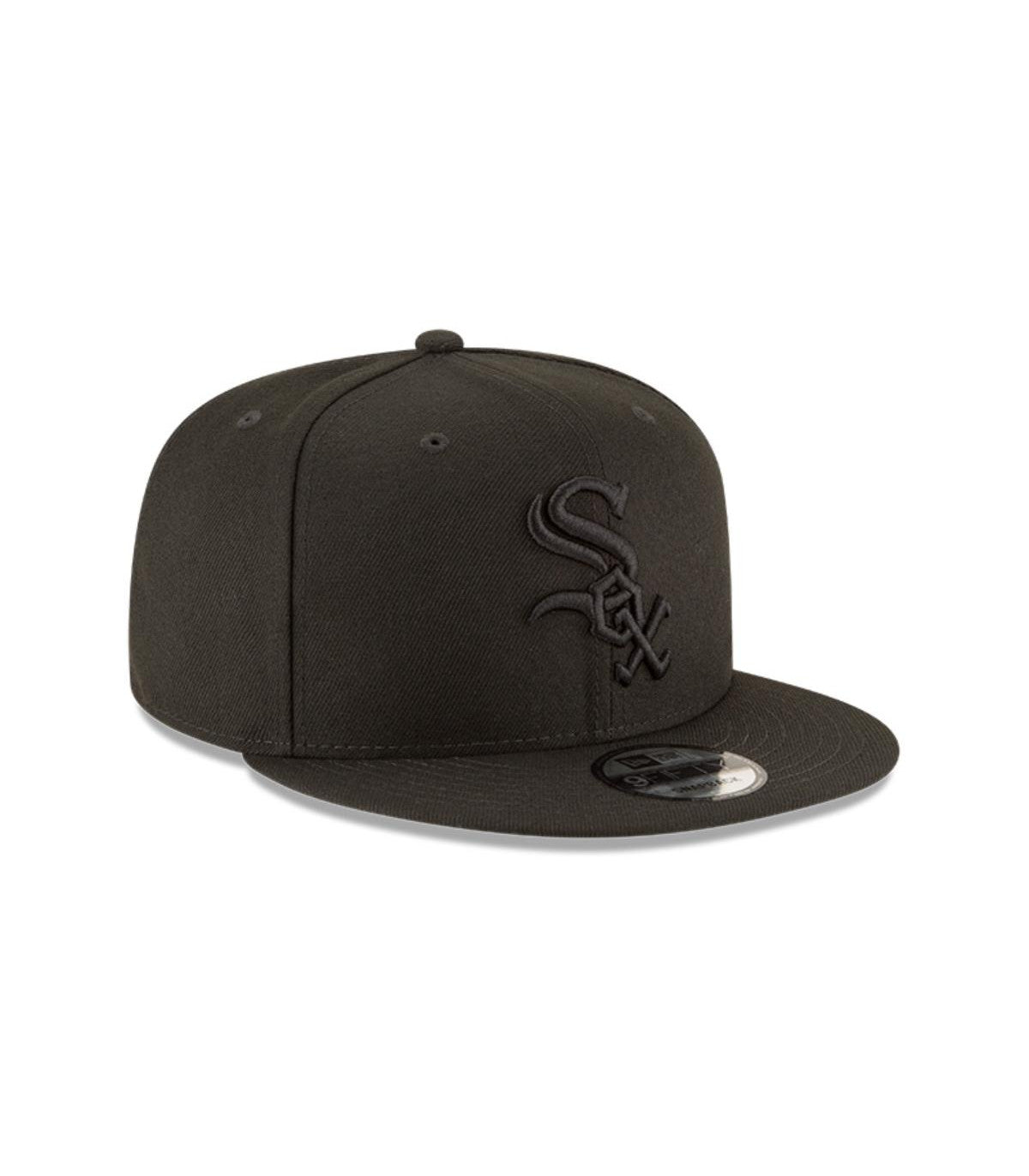 NEW ERA 9FIFTY BASICA CHICAGO WHITE SOX BLACK ON BLACK