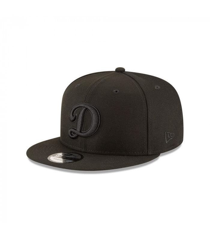 NEW ERA 9FIFTY BASICA LOS ANGELES DODGERS BLACK ON BLACK